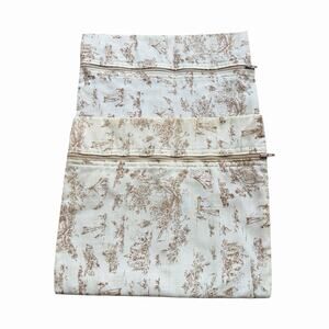 Vintage Hartmann Travel Organizer Set Toile Print Packing Bags Zip Luggage